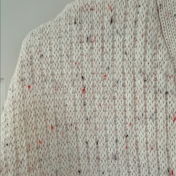 Textured Cream Button-Up Cardigan - Picture 3 of 3